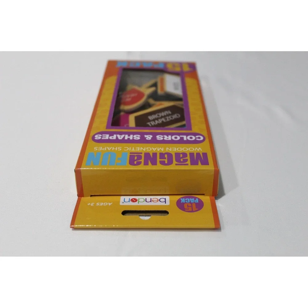 Bendon MagnaFun Wooden Magnetic Shapes 15 Pack Colors and Shapes Educational Toy